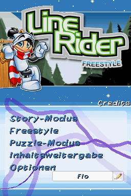 Line Rider Freestyle screenshot 3 for Nintendo DS